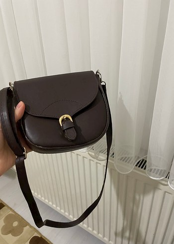 Kahverengi Deri Kadın Çanta - Görsel 3