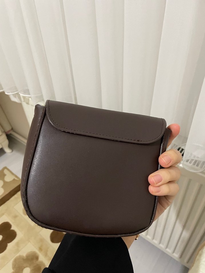 Kahverengi Deri Kadın Çanta - Görsel 2