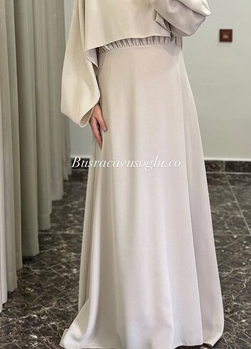 Suud Collection Ekru elbise
