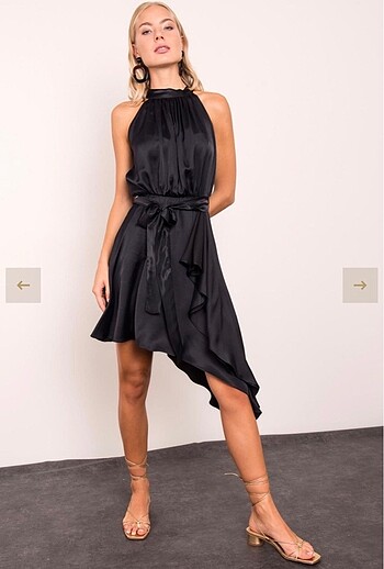 Zara Saten elbise