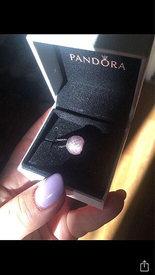 Pandora Pembe Murano Charm