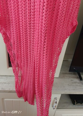 Pembe Salaş Tunik Plaj Kıyafeti - Görsel 6