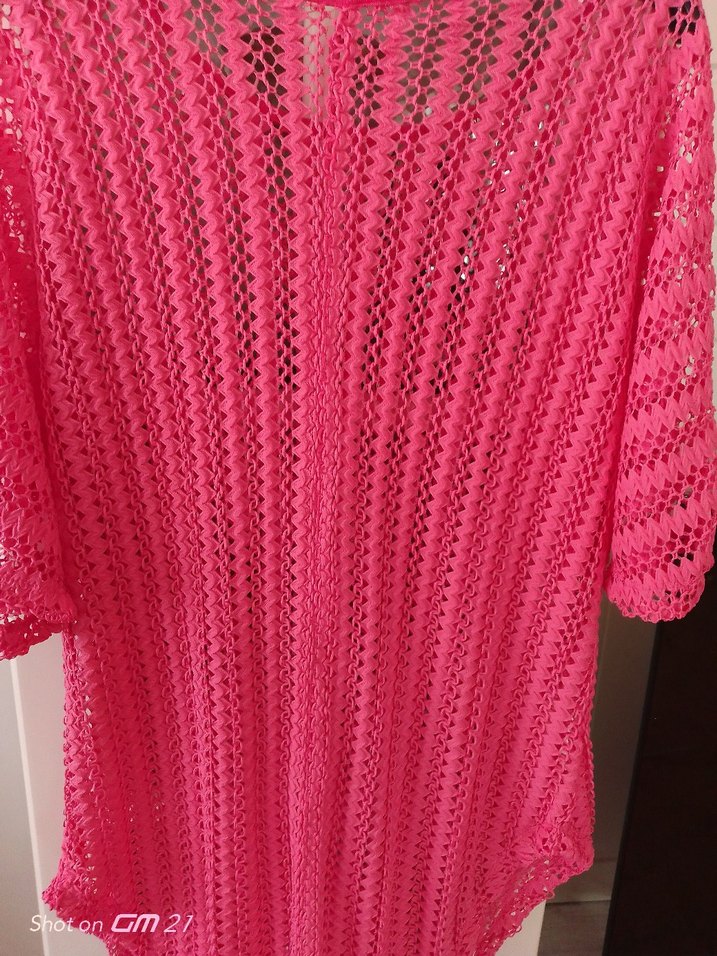 Pembe Salaş Tunik Plaj Kıyafeti - Görsel 4