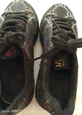 Gucci Taşlı Kalın Taban Spor Ayakkabı - Görsel 8