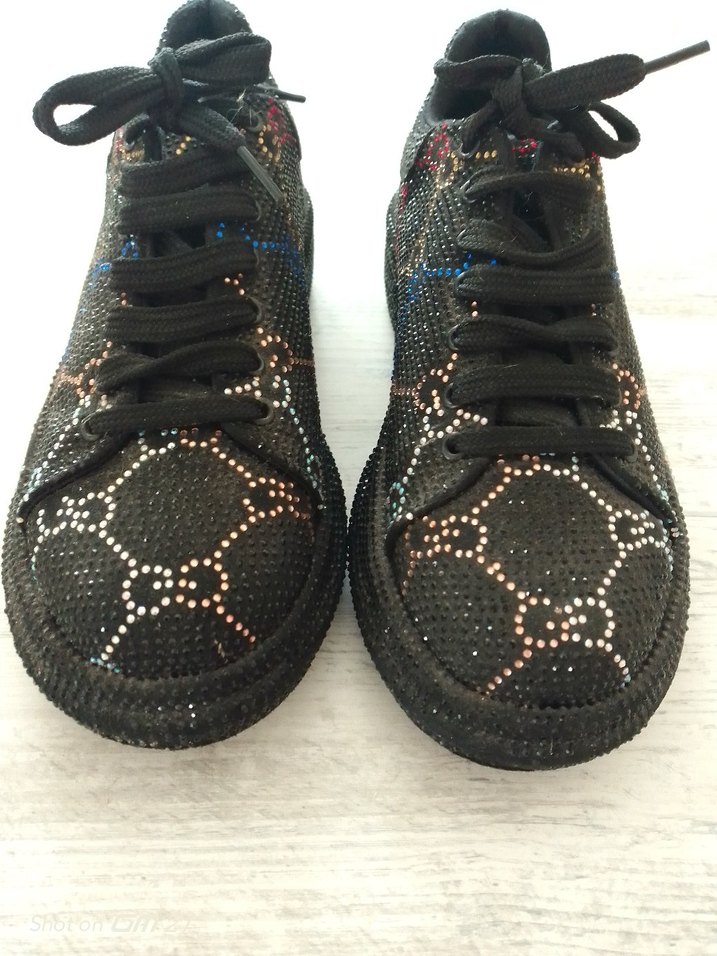 Gucci Taşlı Kalın Taban Spor Ayakkabı - Görsel 2