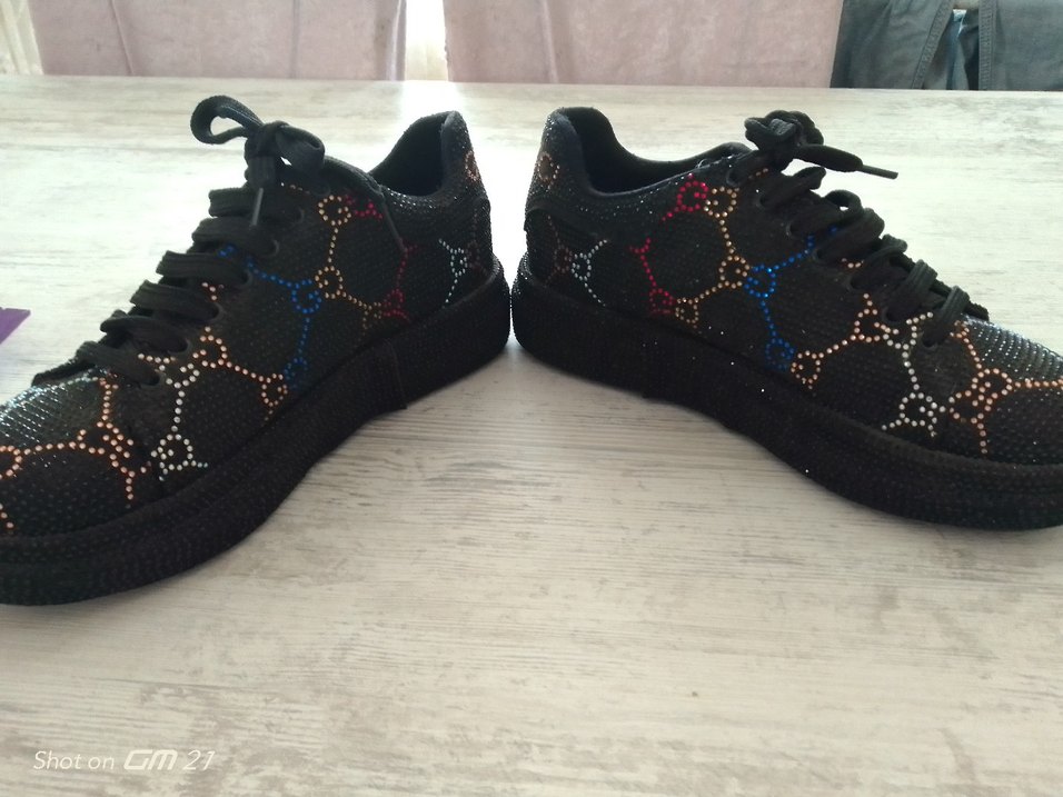 Gucci Taşlı Kalın Taban Spor Ayakkabı - Görsel 4