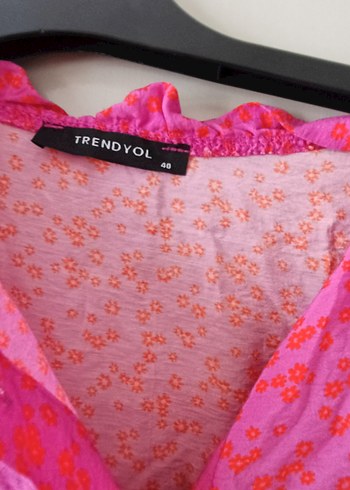 Uzun Kollu Pembe Bohem Uzun Elbise - Görsel 4