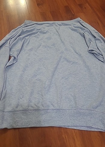 Gri Baskılı Hamile Tişörtü, Uzun Kollu, Salaş - Görsel 7