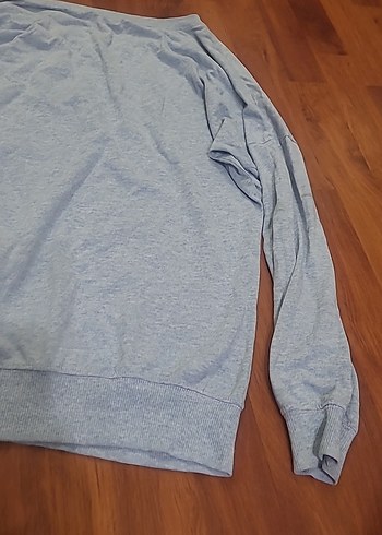 Gri Baskılı Hamile Tişörtü, Uzun Kollu, Salaş - Görsel 9