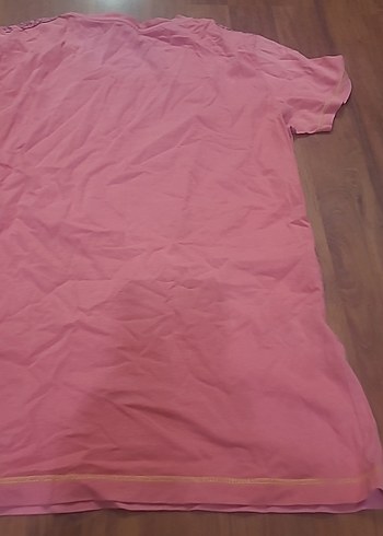 Kız Çocuk Pembe Baskılı Kısa Kollu Tişört - Görsel 6