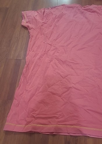 Kız Çocuk Pembe Baskılı Kısa Kollu Tişört - Görsel 5