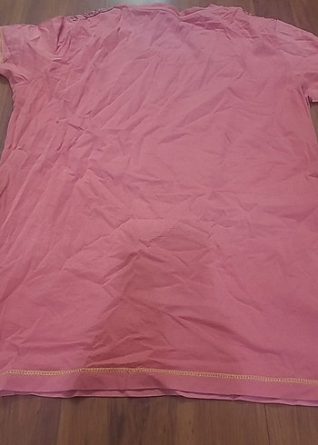 Kız Çocuk Pembe Baskılı Kısa Kollu Tişört - Görsel 4