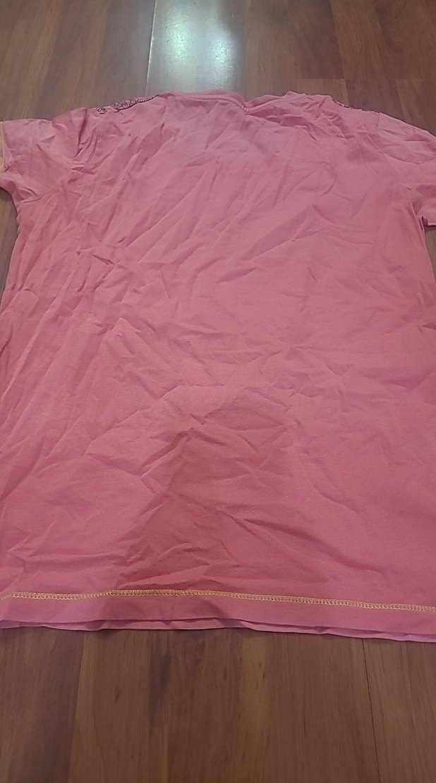 Kız Çocuk Pembe Baskılı Kısa Kollu Tişört - Görsel 4