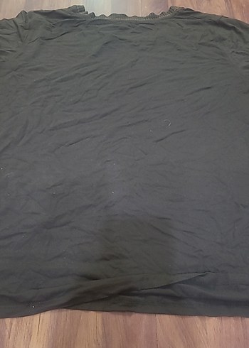 Gri Keten Hamile Tişörtü, Kısa Kollu, Salaş - Görsel 4