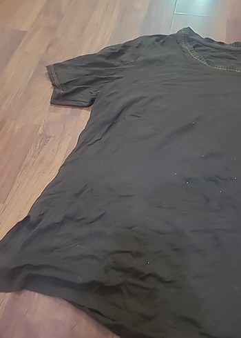 Gri Keten Hamile Tişörtü, Kısa Kollu, Salaş - Görsel 3