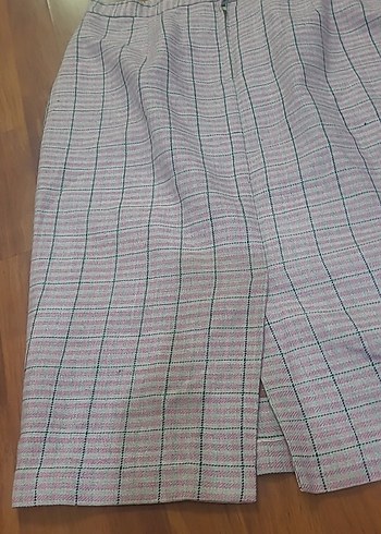 Düz Renkli Pilili Midi Hamile Eteği - Görsel 6