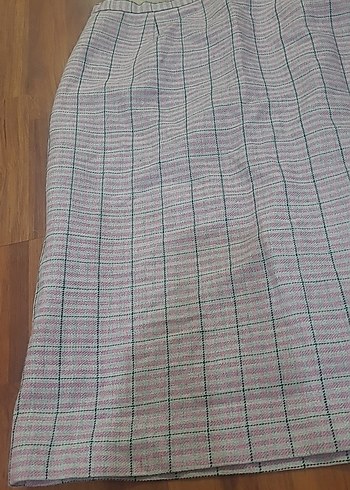 Düz Renkli Pilili Midi Hamile Eteği - Görsel 3