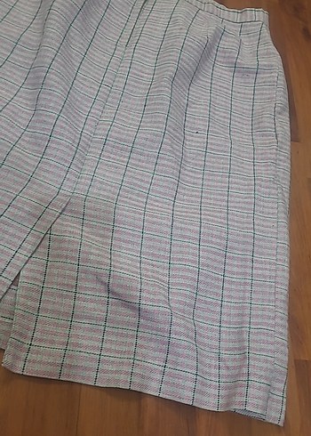 Düz Renkli Pilili Midi Hamile Eteği - Görsel 5