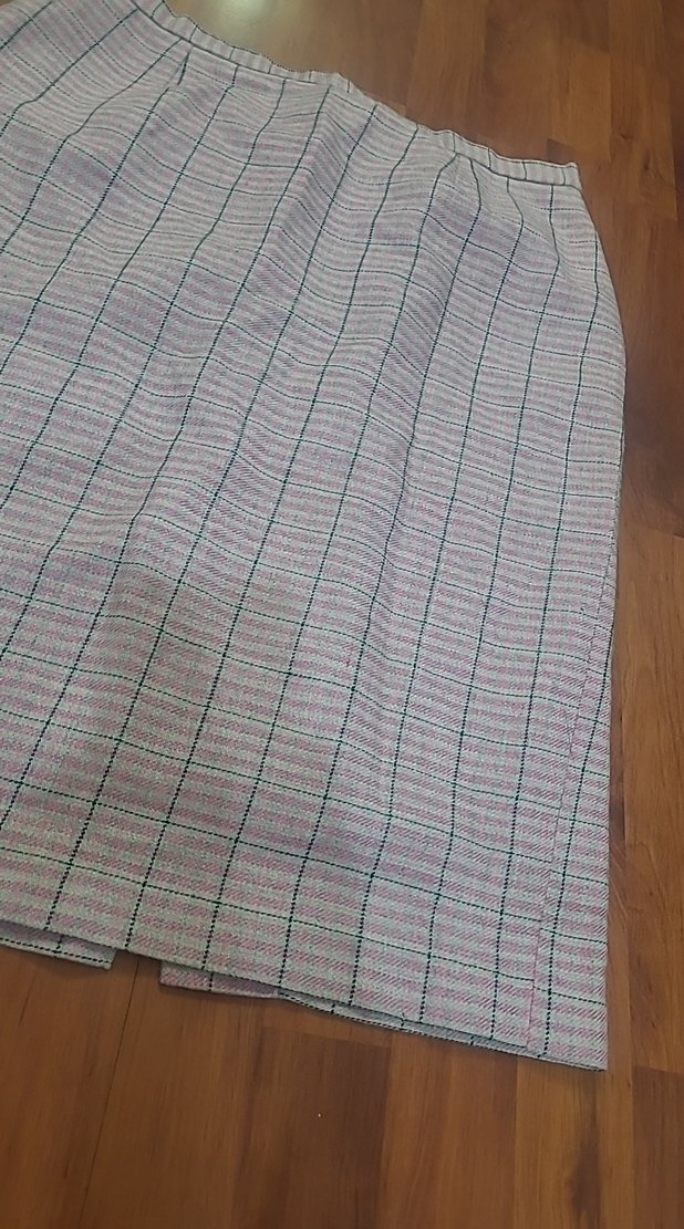 Düz Renkli Pilili Midi Hamile Eteği - Görsel 2