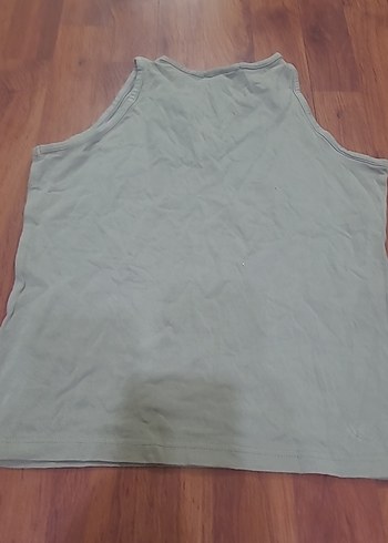 Kız Çocuk Bej Kolsuz Nakışlı Tişört - Görsel 5