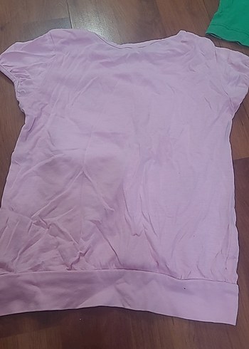 Kız Çocuk Renkli Baskılı Kısa Kollu Tişört - Görsel 6