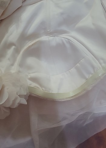 Bej Bohem Straplez Uzun Gelinlik - Görsel 9