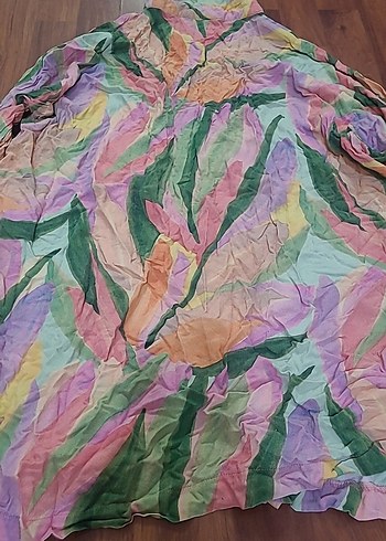 Kadın Çok Renkli Uzun Bohem Pareo - Görsel 5