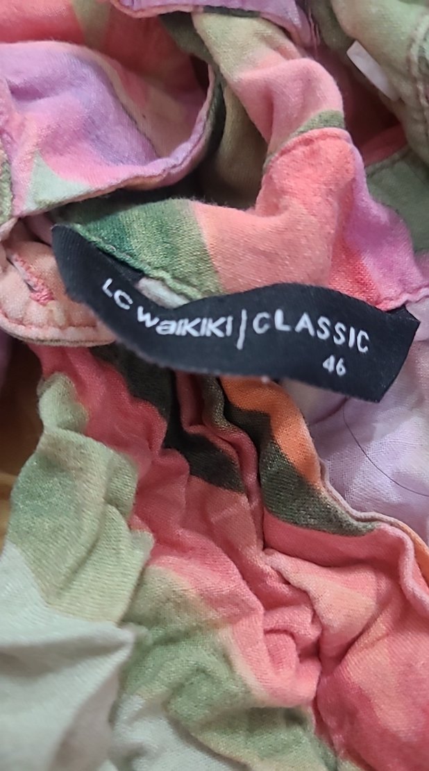 Kadın Çok Renkli Uzun Bohem Pareo - Görsel 4