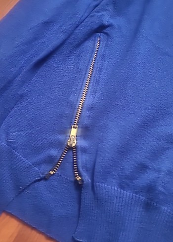 Mavi Kadın Fermuarlı Uzun Kollu Sweatshirt - Görsel 5