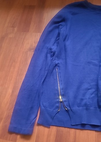 Mavi Kadın Fermuarlı Uzun Kollu Sweatshirt - Görsel 6