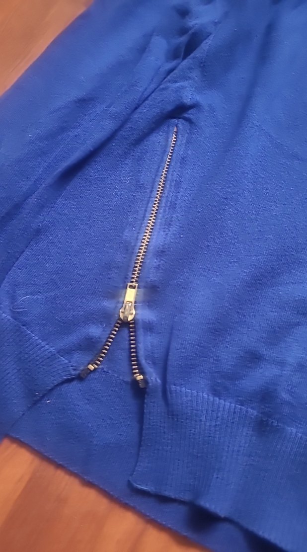 Mavi Kadın Fermuarlı Uzun Kollu Sweatshirt - Görsel 5