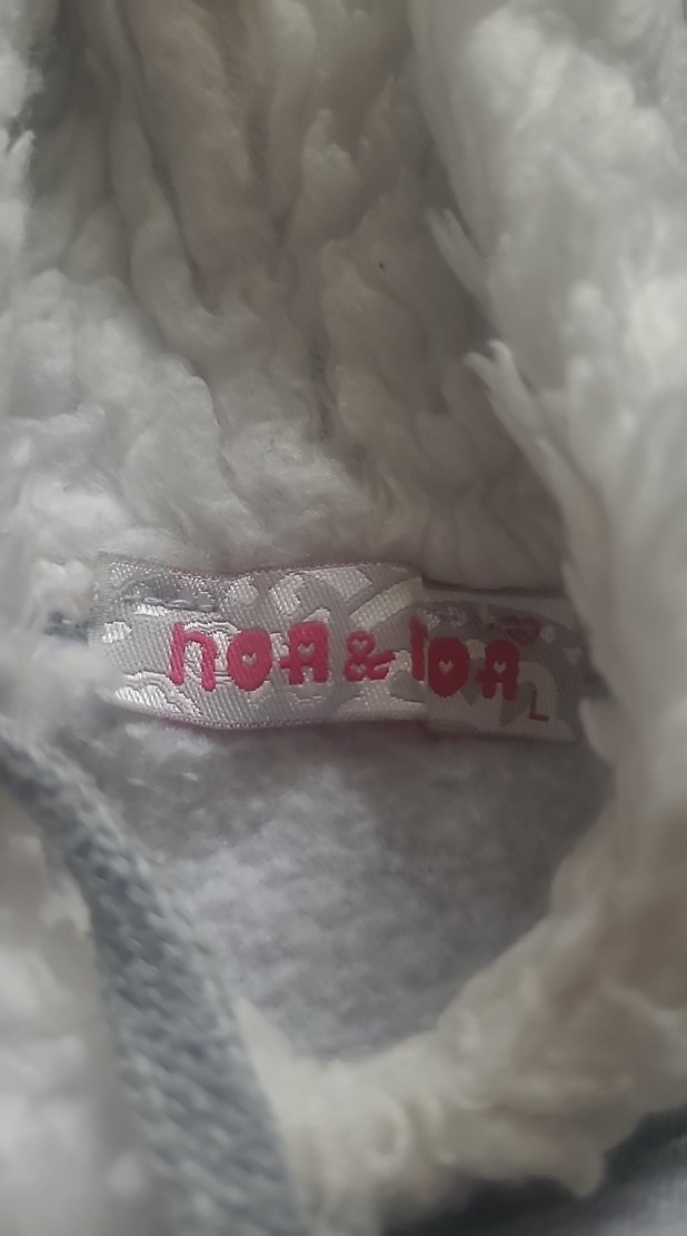 Gri Kapüşonlu Peluş Sweatshirt - Görsel 5