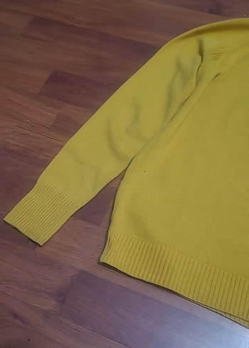 Sarı Kadın Triko Kazak - Görsel 8