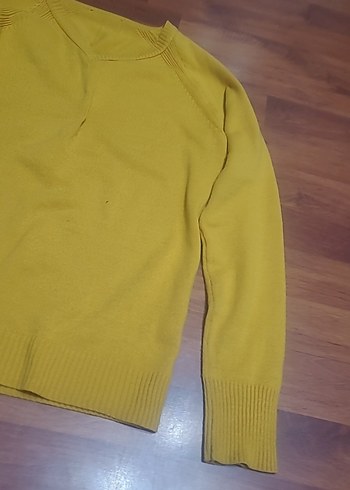 Sarı Kadın Triko Kazak - Görsel 2