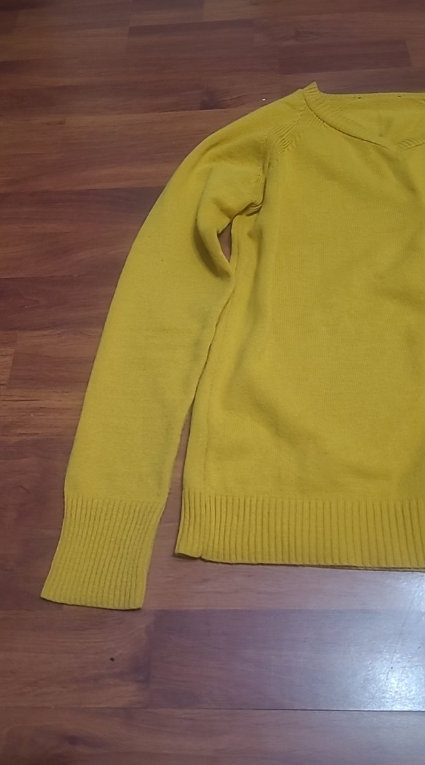 Sarı Kadın Triko Kazak - Görsel 3