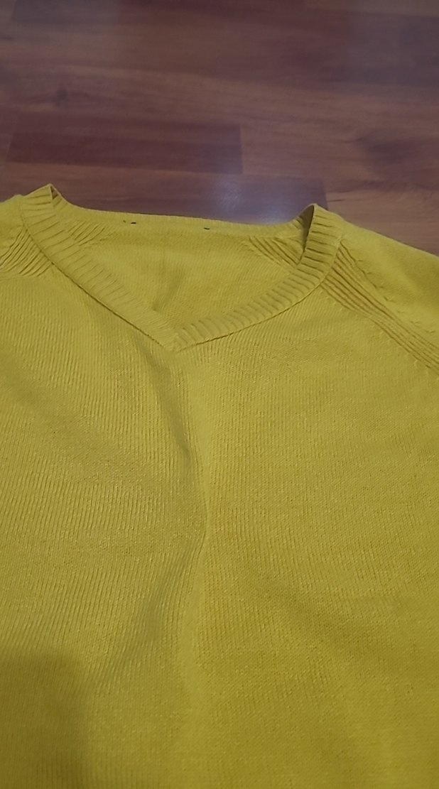 Sarı Kadın Triko Kazak - Görsel 5