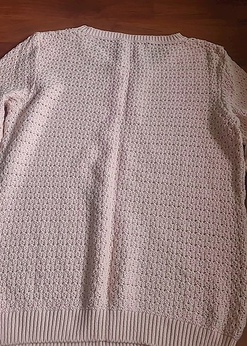 Bej Örgü Kadın Kazak, Rahat Kesim, Uzun Kollu - Görsel 8