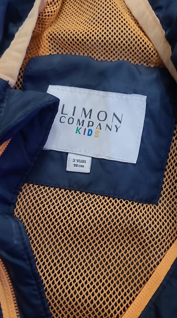 Mavi Fermuarlı Erkek Çocuk Mont - Görsel 4