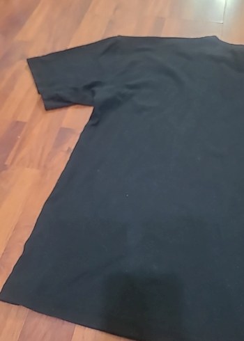 Siyah Baskılı Erkek Tişört - Görsel 5