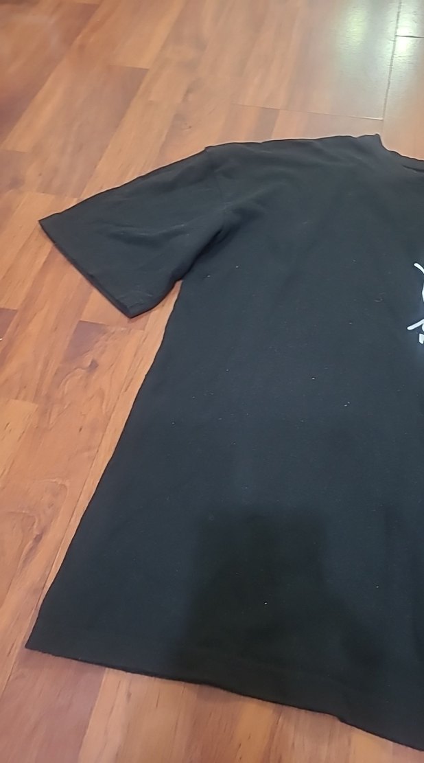 Siyah Baskılı Erkek Tişört - Görsel 2