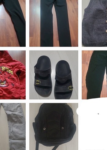 Gri Erkek Çocuk Bol Kesim Askısız Eşofman Altı
