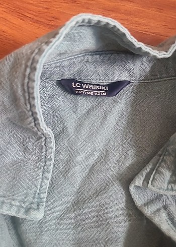 10 Yaş Beden gri Renk Gri Keten Kısa Kollu Erkek Gömlek