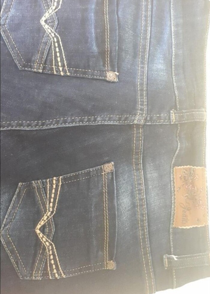 Düşük Belk Vintage Jean - Görsel 3