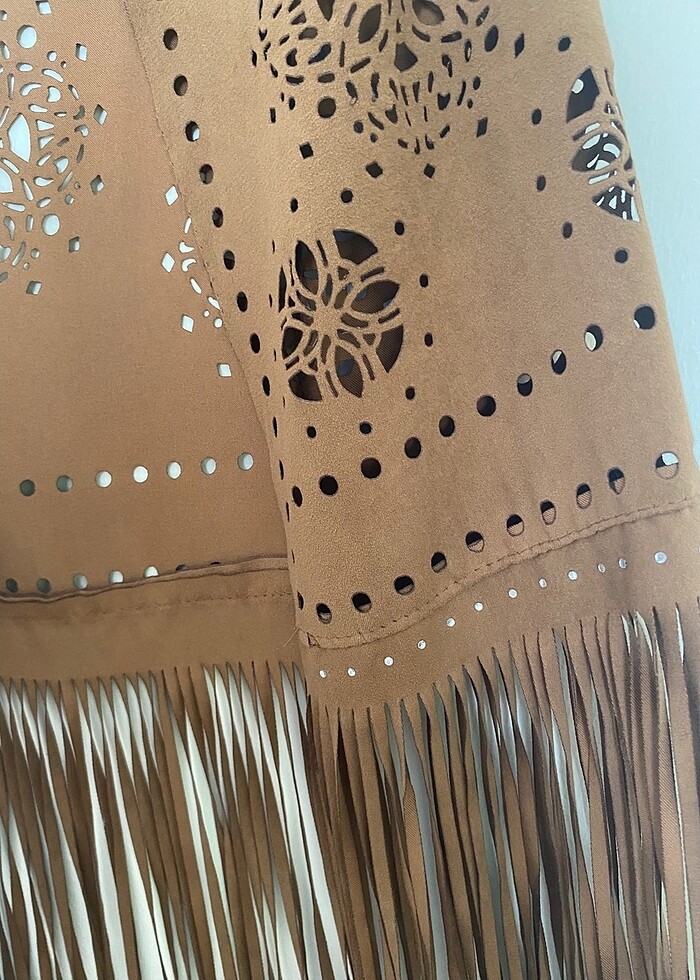 Kahverengi Kovboy Yelek - Görsel 3