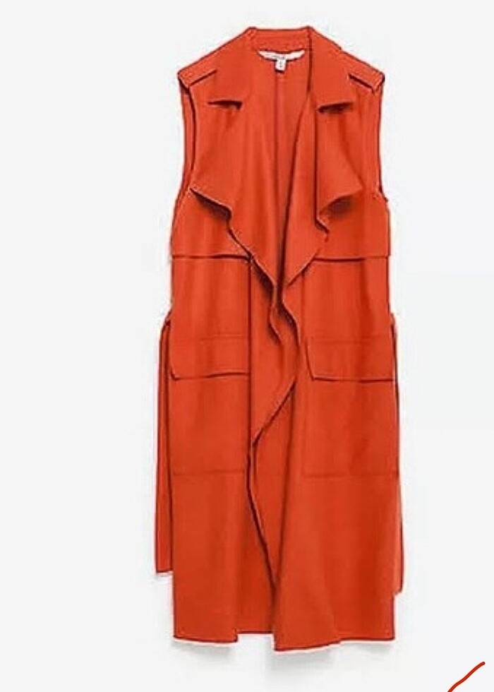 Zara Uzun Yelek - Görsel 2