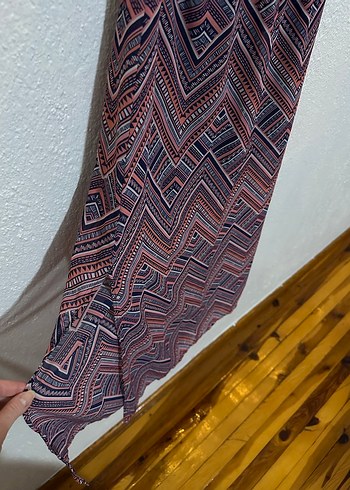 Bohem Çok Renkli Desenli Uzun Etek - Görsel 3