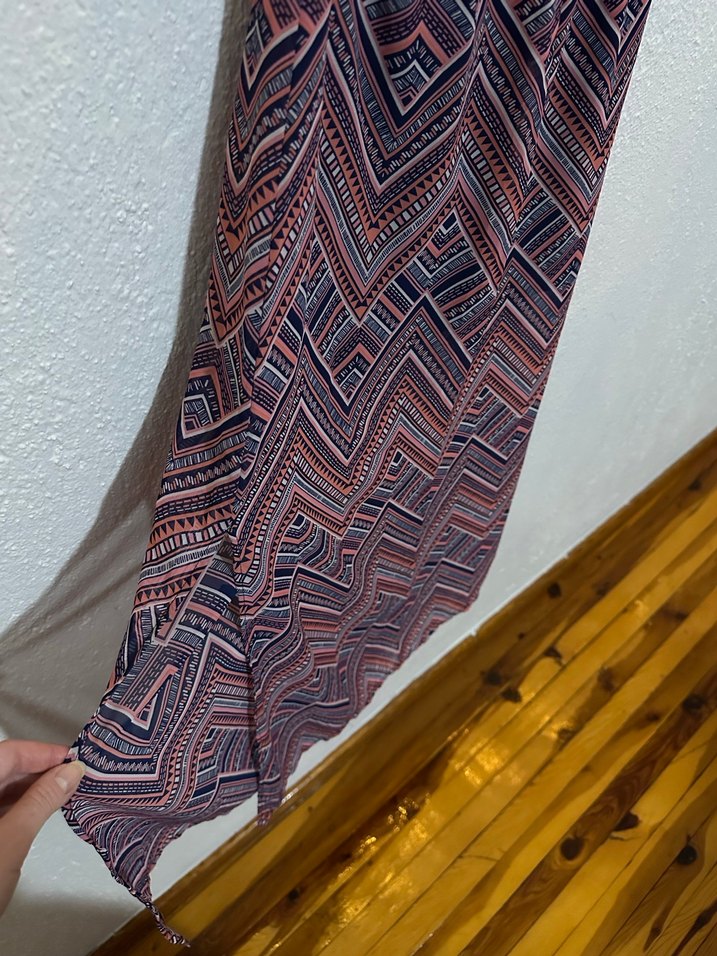 Bohem Çok Renkli Desenli Uzun Etek - Görsel 3