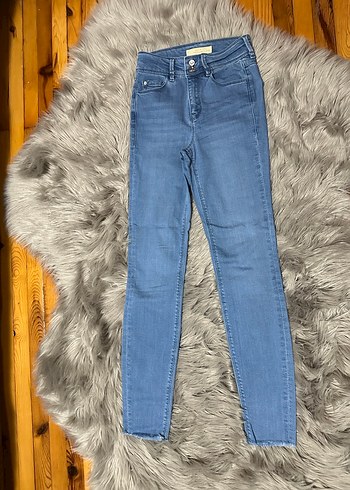 Oxxo Kadın Mavi Denim Pantolon / Jean - Görsel 4