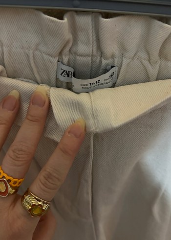 Krem Culotte Kalın Pantolon - Görsel 6