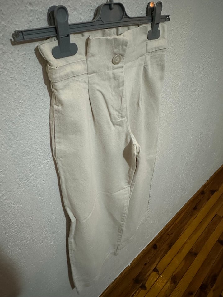 Krem Culotte Kalın Pantolon - Görsel 2